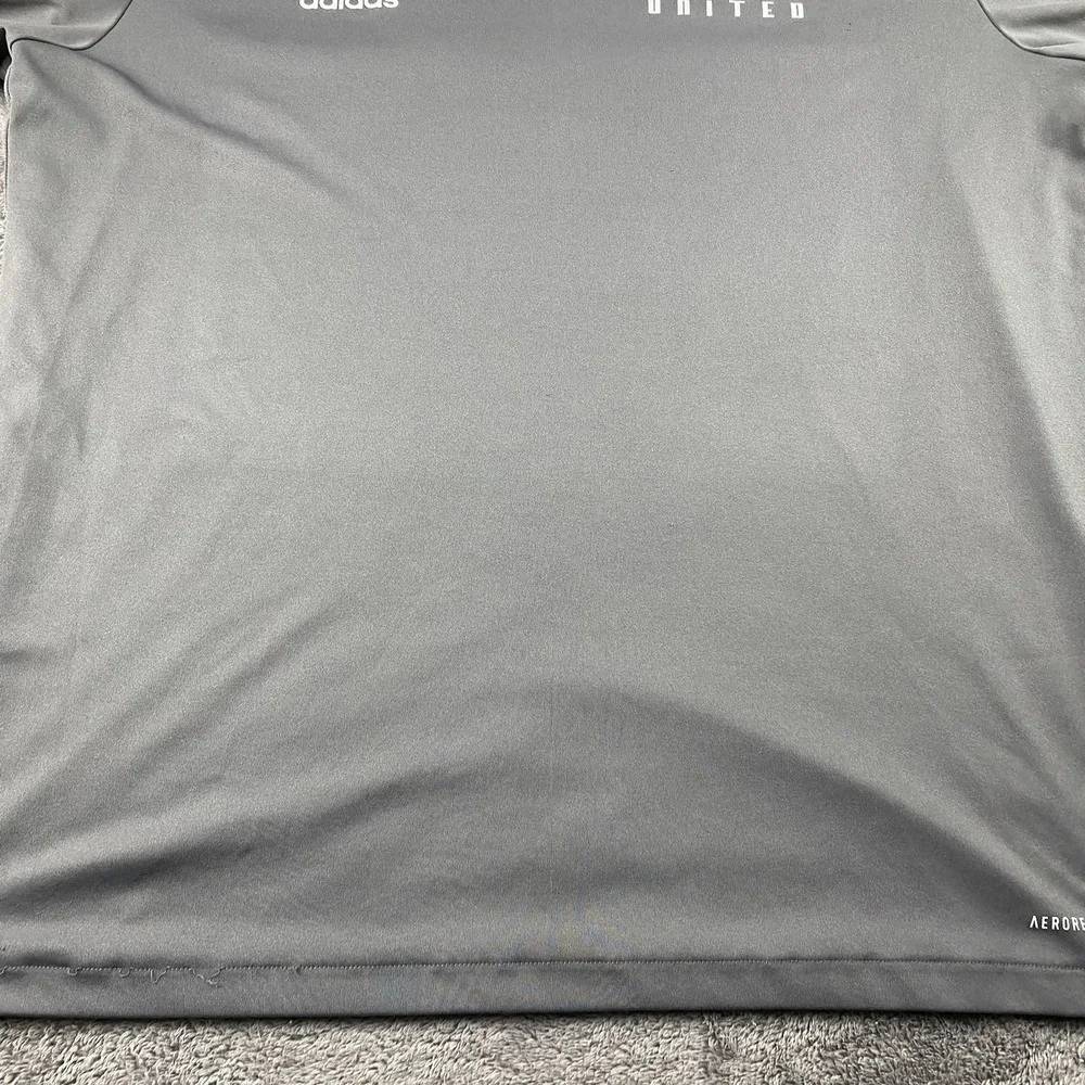Adidas‎ Primegreen Training Jersey Mens XL Gray Short Sleeve Placer United